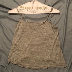 Madewell grey spaghetti strap tank top